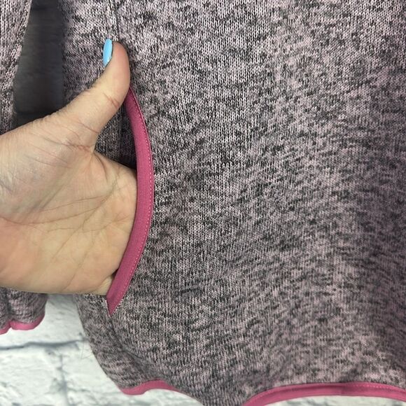 Knit Snap Pullover in Pink Heather by Simply Southern Size Small - Picture 4 of 7